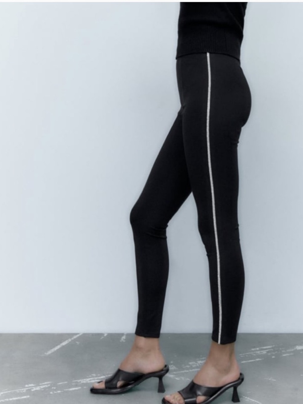 Zara Viscose Rhinestone leggings- worn twice. 50 retail